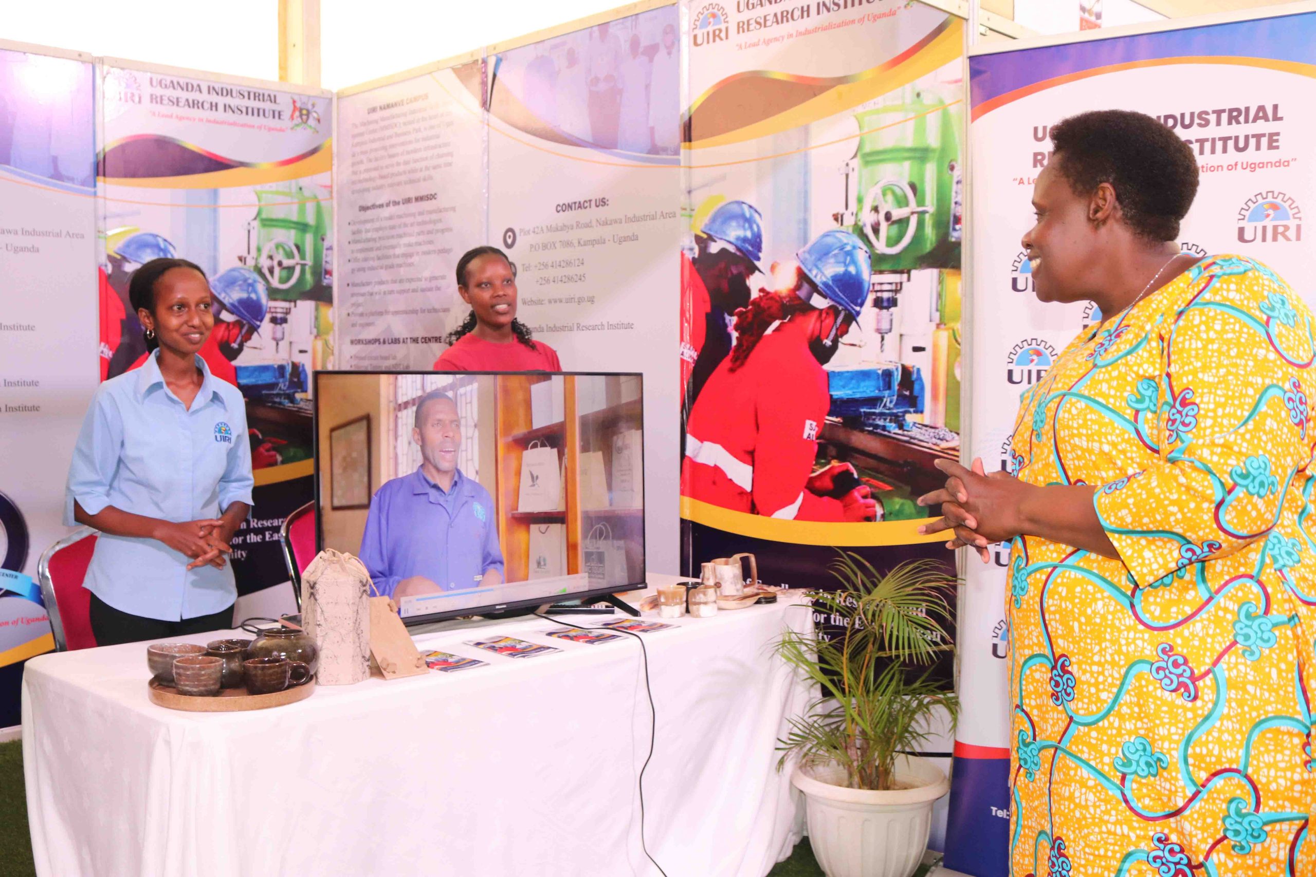 Vice President Alupo and Deputy Speaker Tayebwa commend UIRI for its contribution to the creation of decent work opportunities for youth.
